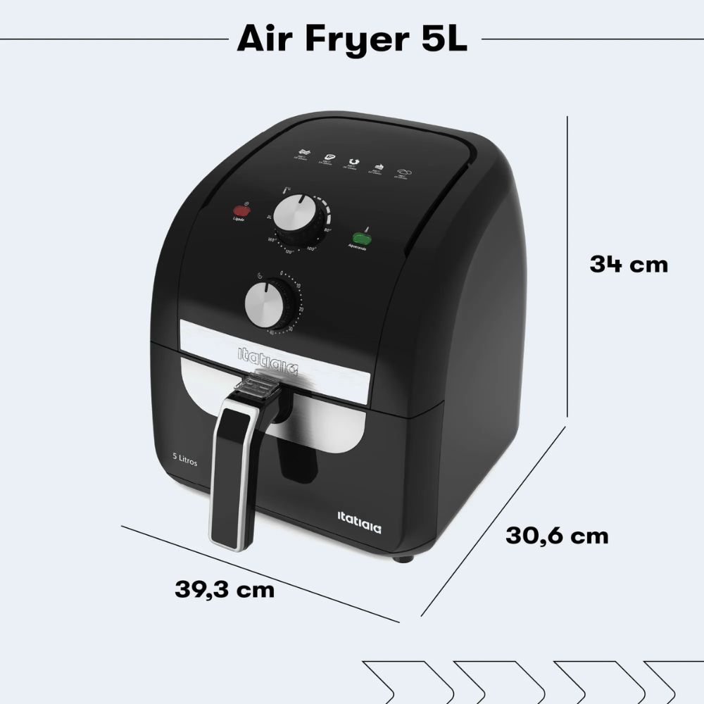 Fritadeira Air Fryer Itatiaia 5L