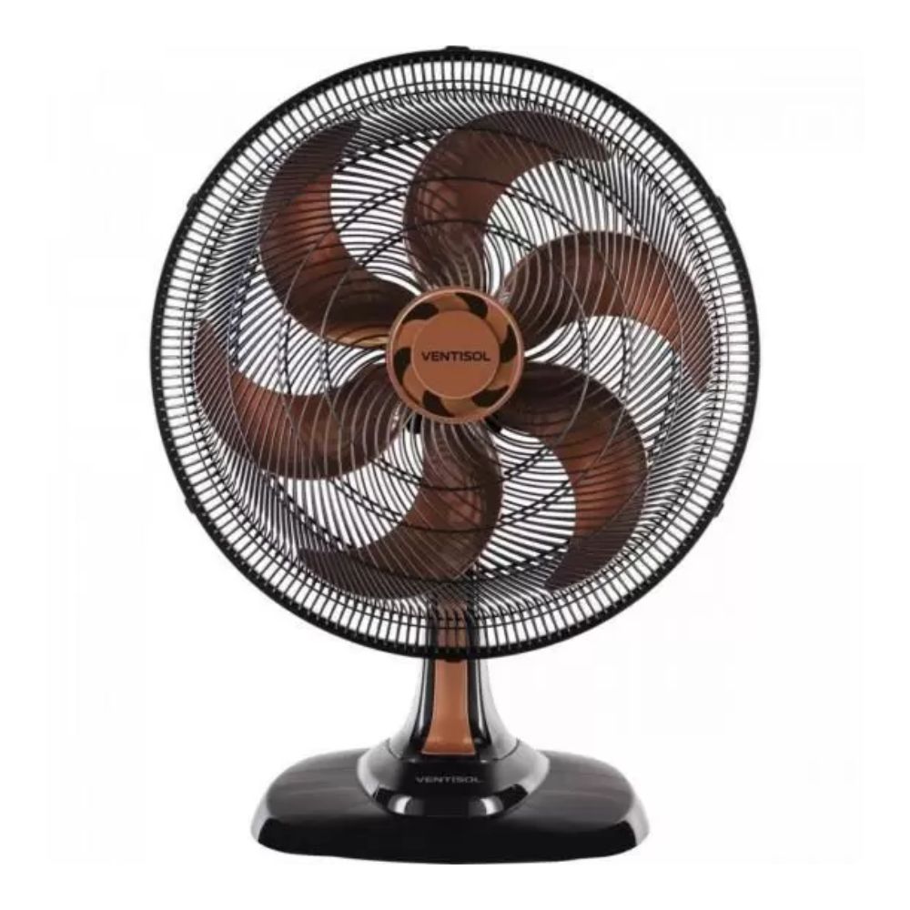 Ventilador Ventisol Premium Mesa Turbo 6P 50cm Bronze