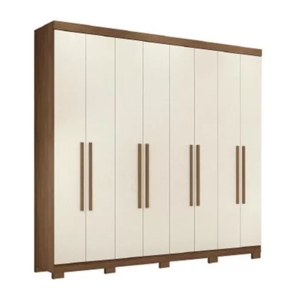 Guarda-Roupa Santos Andira Master New 8.4 com Pés Jatobá/Areia