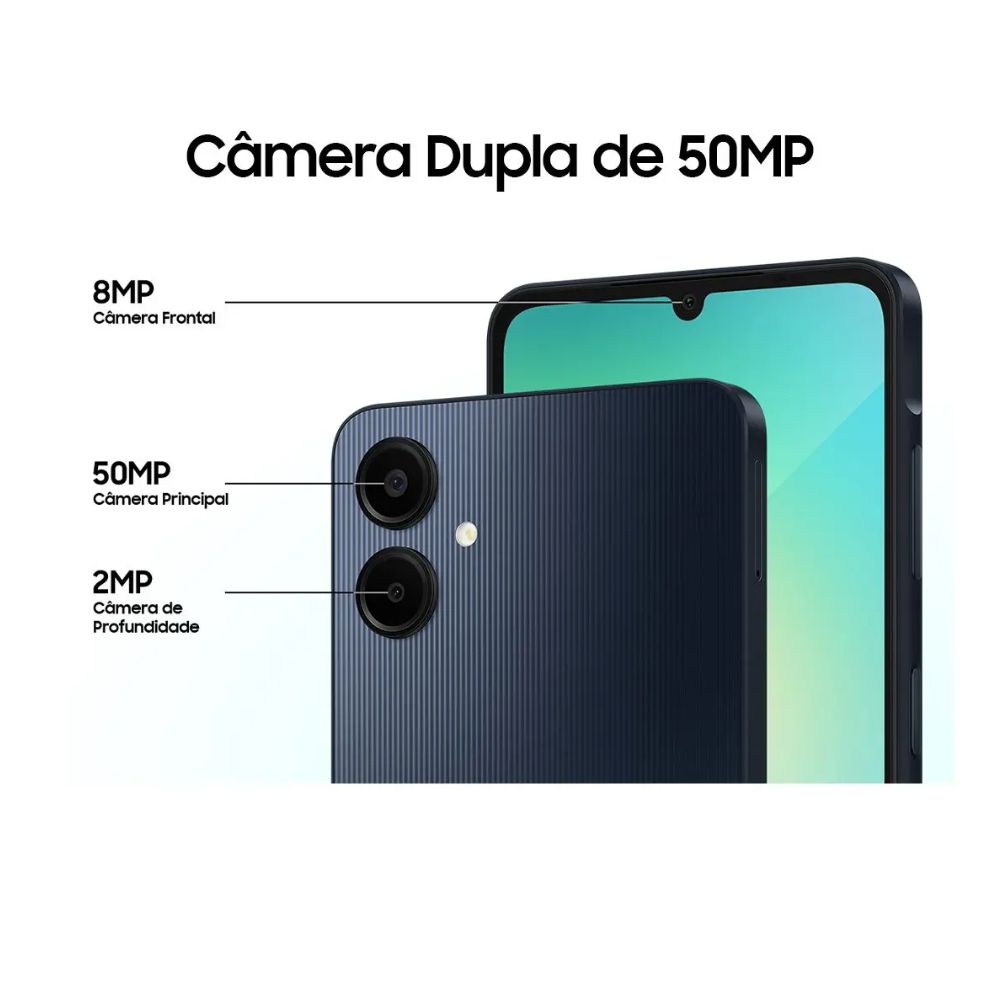 Smartphone Samsung Galaxy A06 128GB Azul Escuro