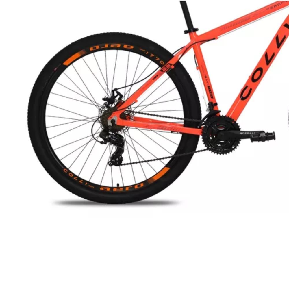 Bicicleta Colli Toronto Laranja Neon Aluminio Aro 29 Disco-shimano 21M