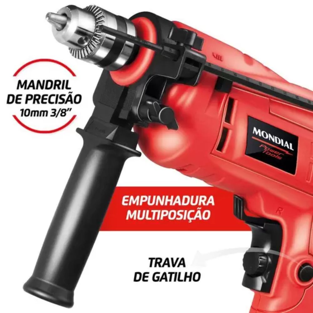 Furadeira de Impacto 220V 3/8 Mondial 650W NFFI 07