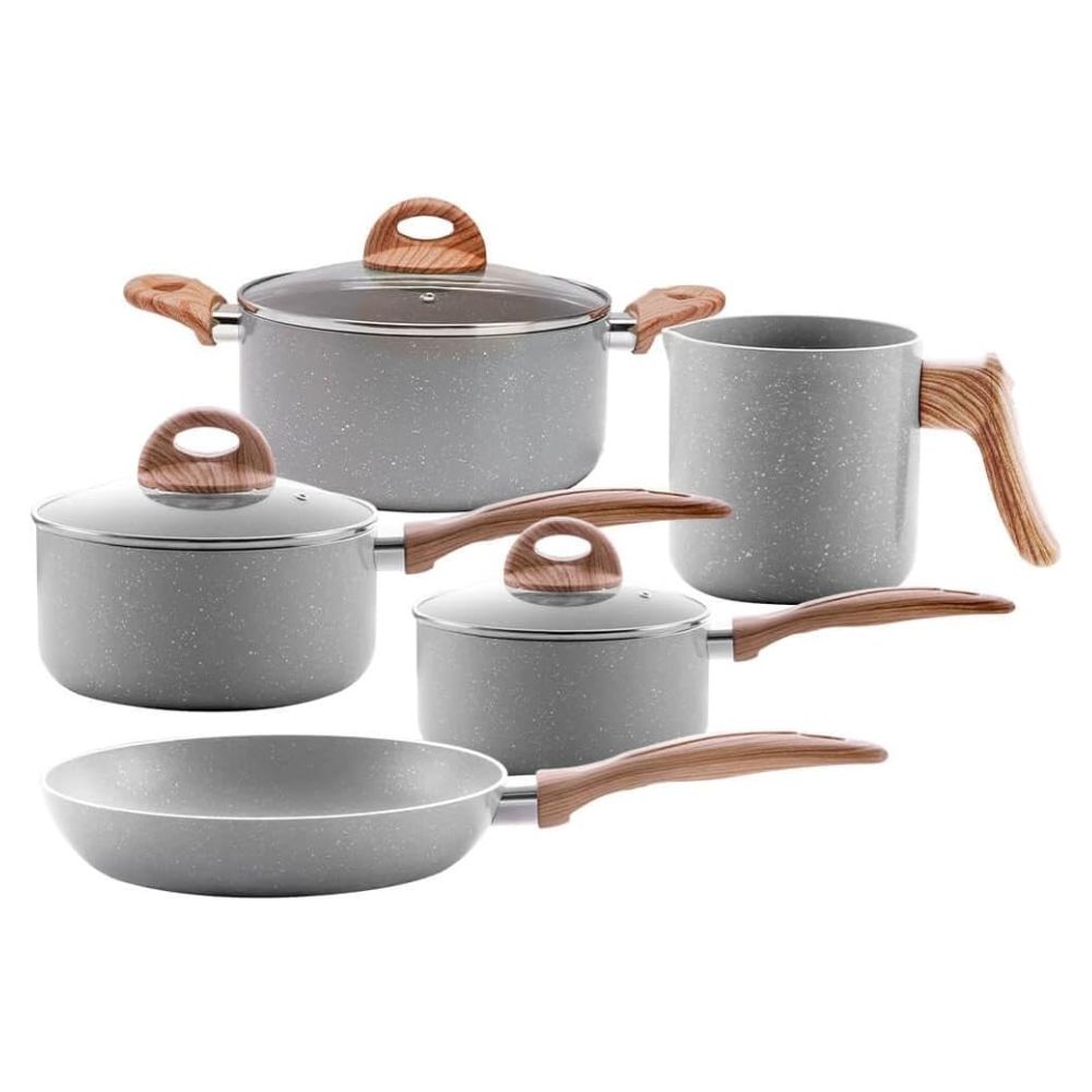 Jogo de Panelas Smart Plus 5 Peças Gris Brinox