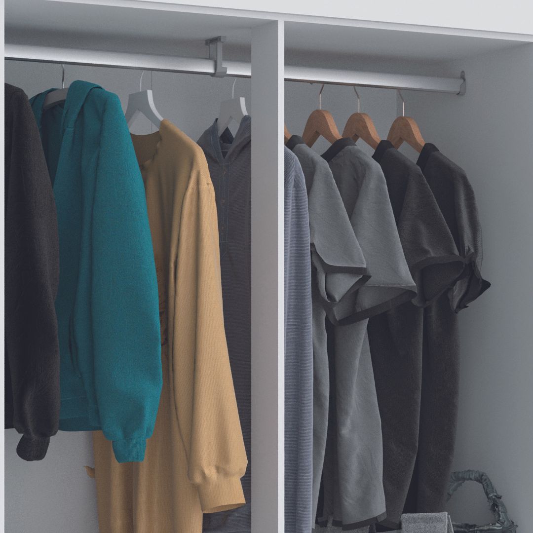 Guarda Roupa Santos Andira Verona 8.2 C/pes Branco