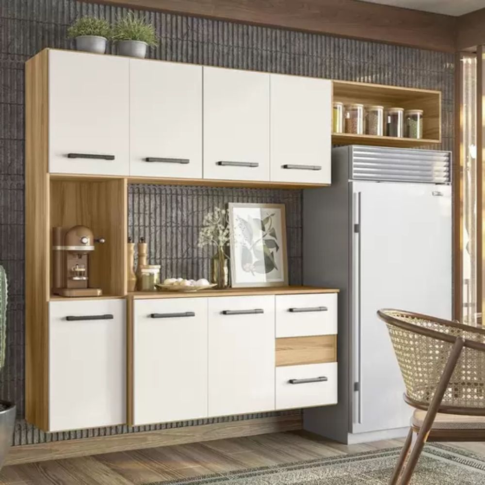 Cozinha Nicioli Suspensa Juliete Freijo/Off White Cristal