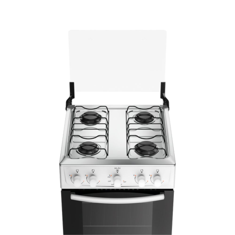 Fogão 4 Bocas com Mesa Inox Atlas Milão