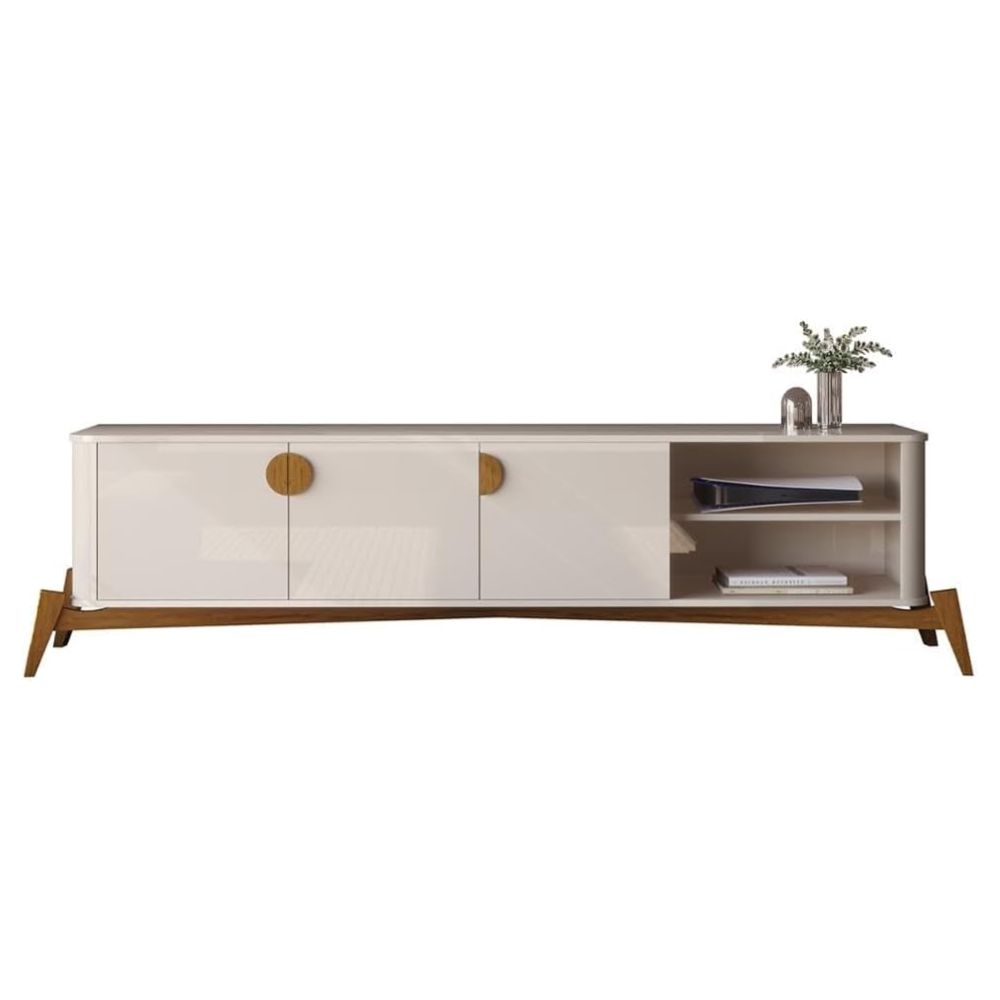 Bancada Bechara Buriti 1,8 Off White/Nature