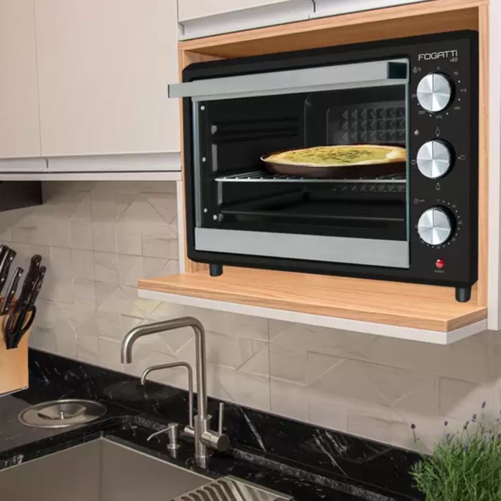 Forno Elétrico Fogatti 40 Litros Preto 220V