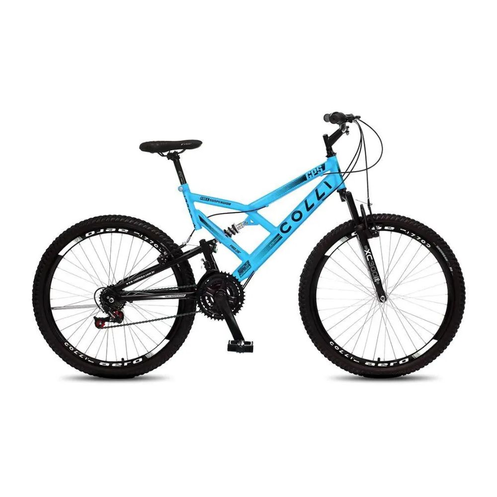 Bicicleta Colli GPS DP Aro 26 21M Azul champanhe