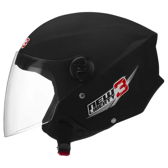 Capacete Protork Liberty 3 New Cap-488PTF Tam 56 Preto Fosco