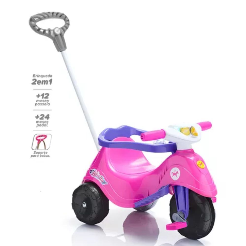 Triciclo Infantil Lelecita Calesita Rosa
