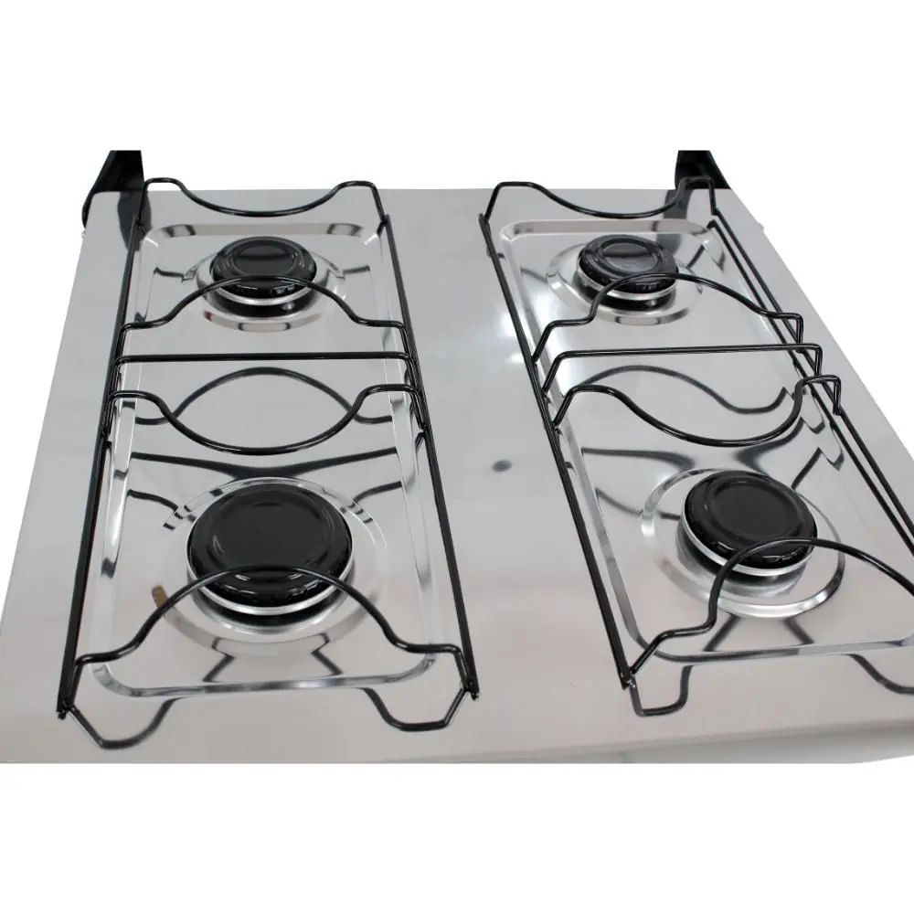 Fogão 4 Bocas a Gás Clarice Delicato Mesa Inox com Forno Branco