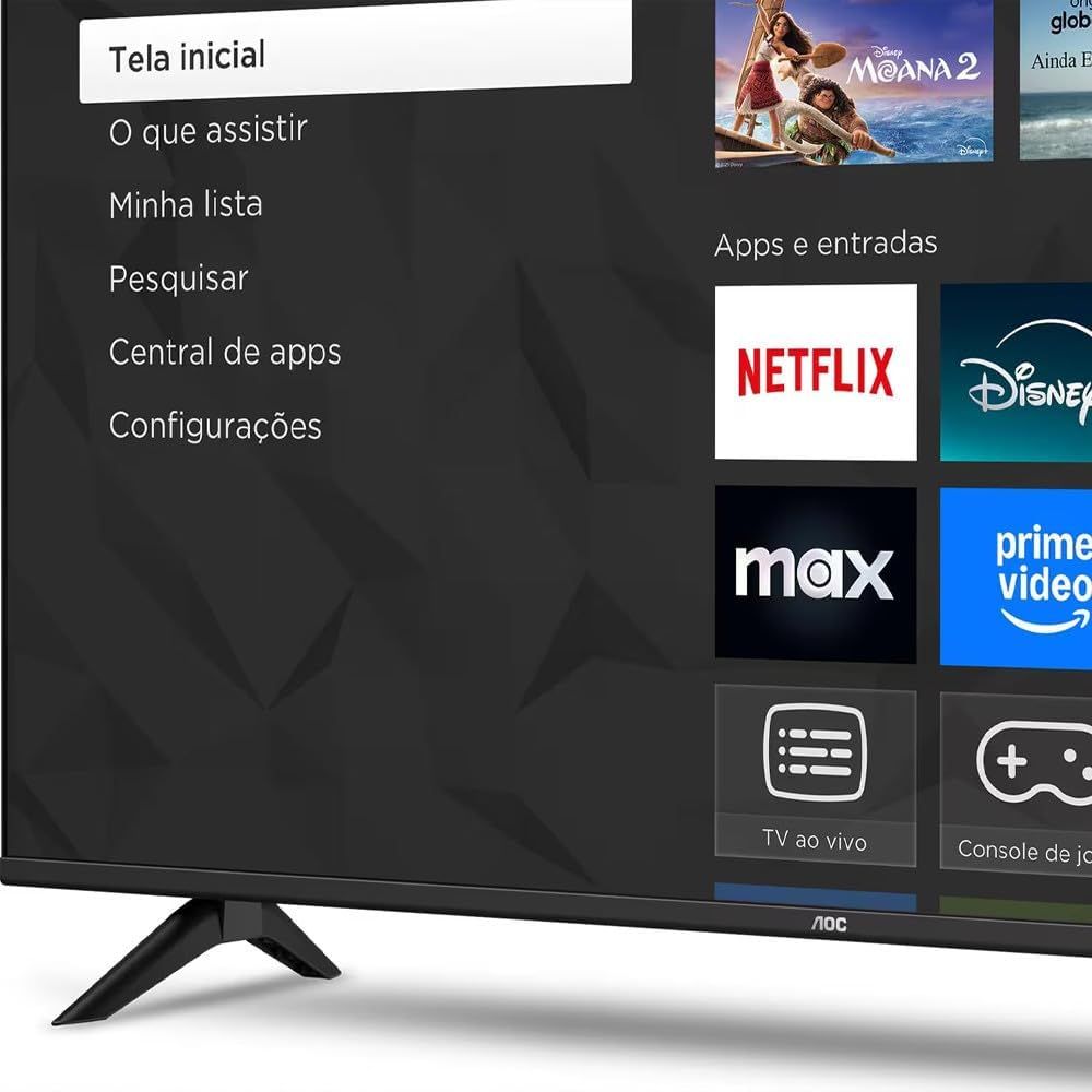 AOC Smart TV 43 Polegadas Full HD LED Roku TV 43S5155