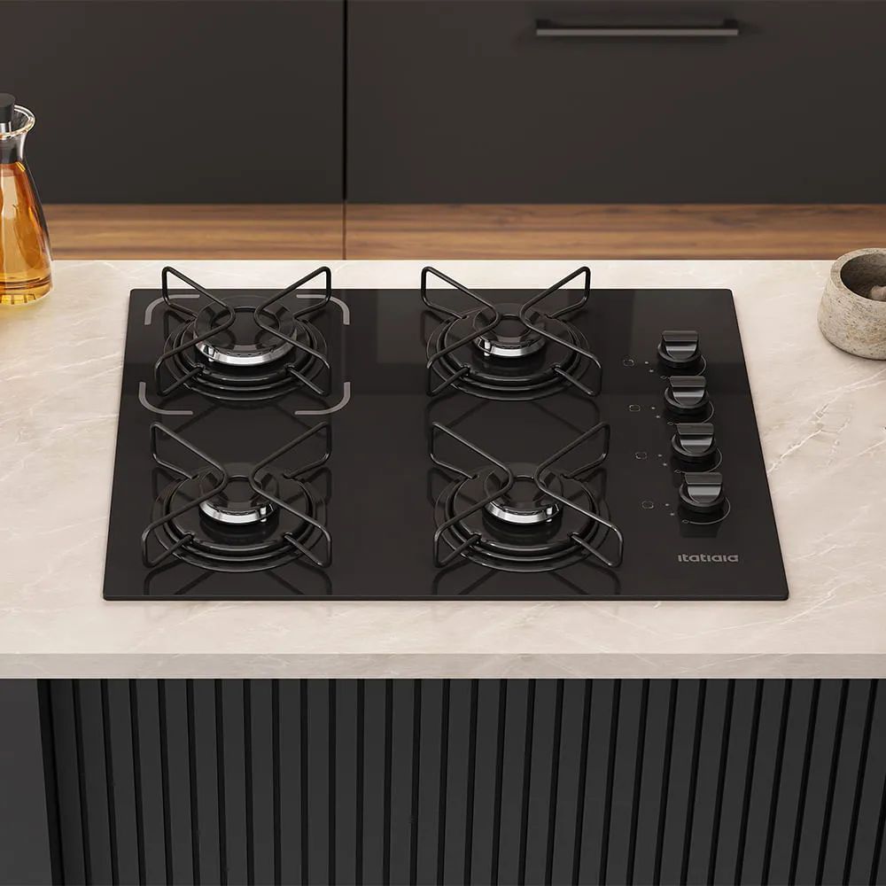 Cooktop Itatiaia Essencial 4 Bocas - Preto