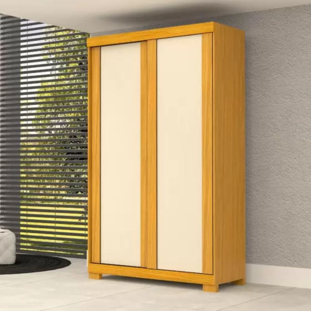 Guarda Roupas ACP Móveis Solteiro Flex 2 Portas 2 Gavetas Samira