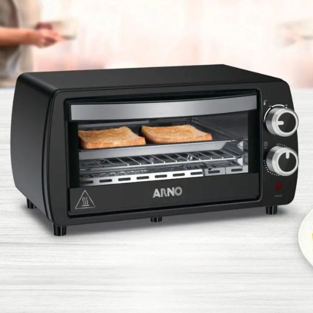 Forno Elétrico Arno Turbo Quartzo FOR1 10L Preto