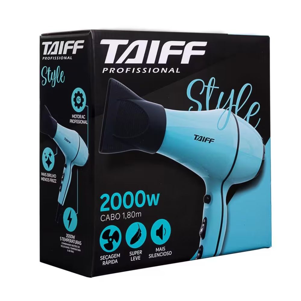 Secador Taiff Style 2000W 220V Azul Tiffany