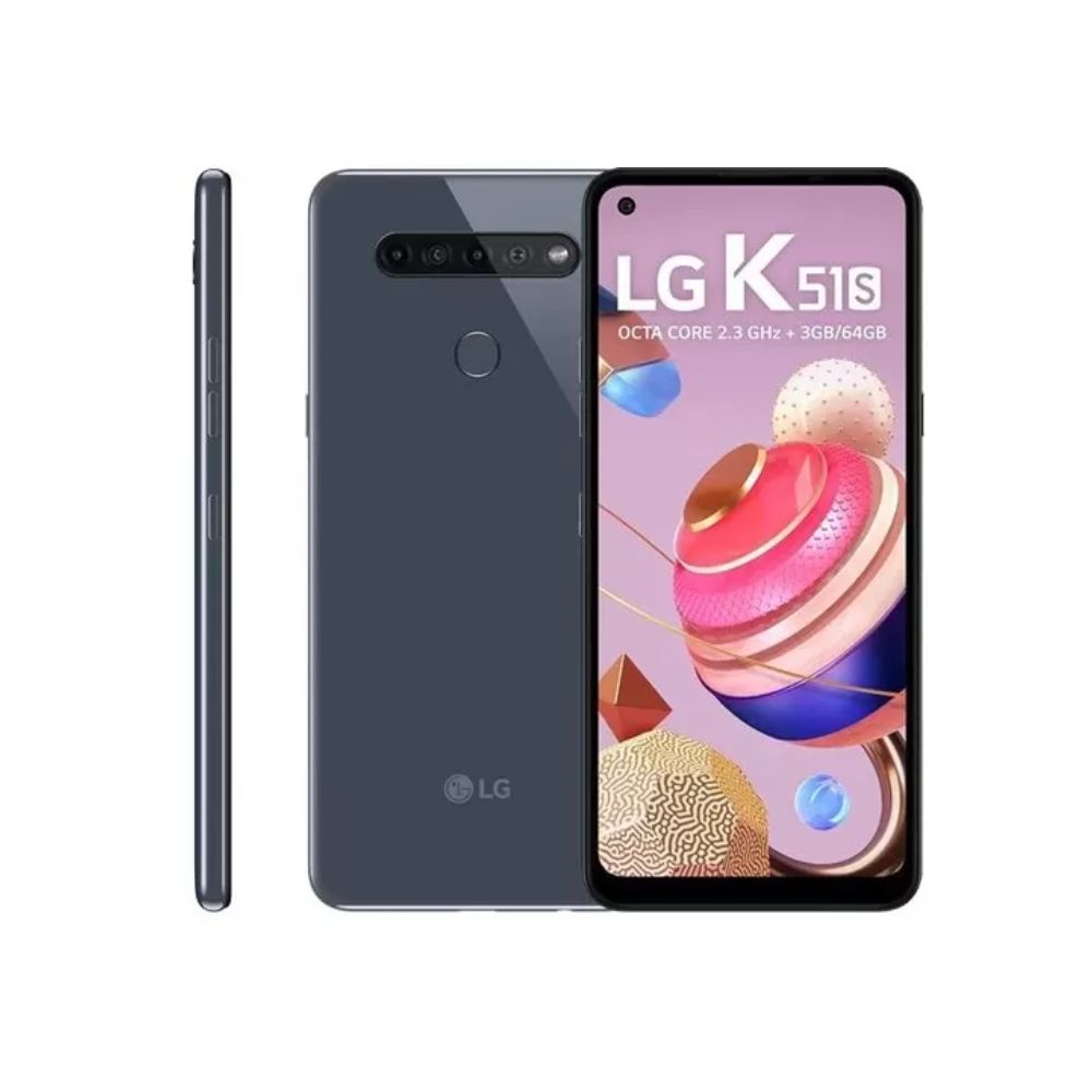 Smartphone LG K51S 0bmw 64Gb 3Gb Titanium