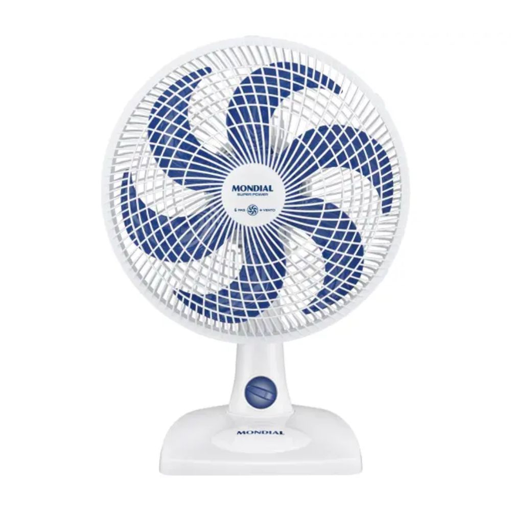 Ventilador de Mesa Mondial Super Power VSP-30-W Branco e Azul