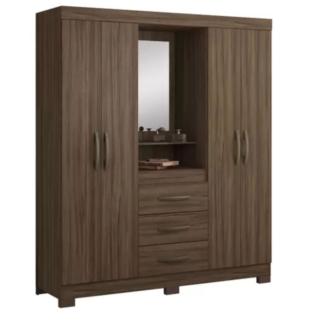 Guarda Roupa Notavel Nt 5015 Ref 220 Nogal Trend/Nogal