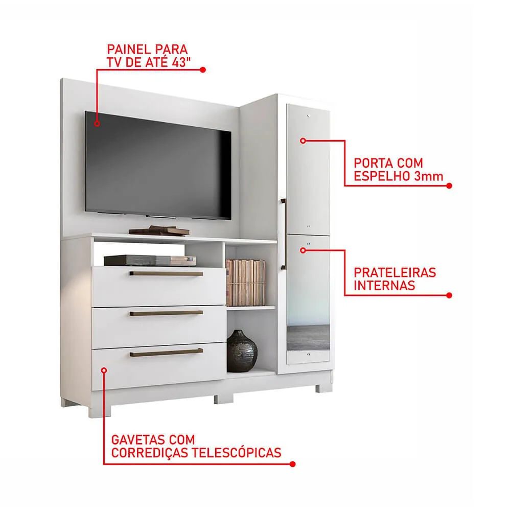 Cômoda Notável Nt 5055 Ref 127 Branco