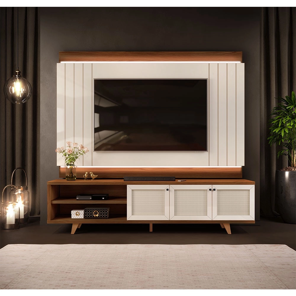 Painel e Bancada Dj Vintage Freijo / Off White (AT)