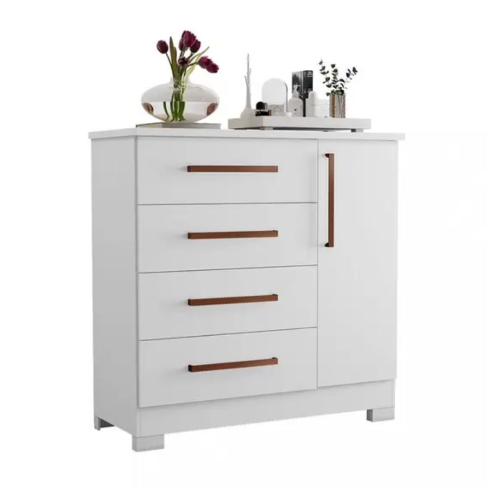 Cômoda 4 Gavetas 1 Porta Flex NT 5185 Notável Móveis