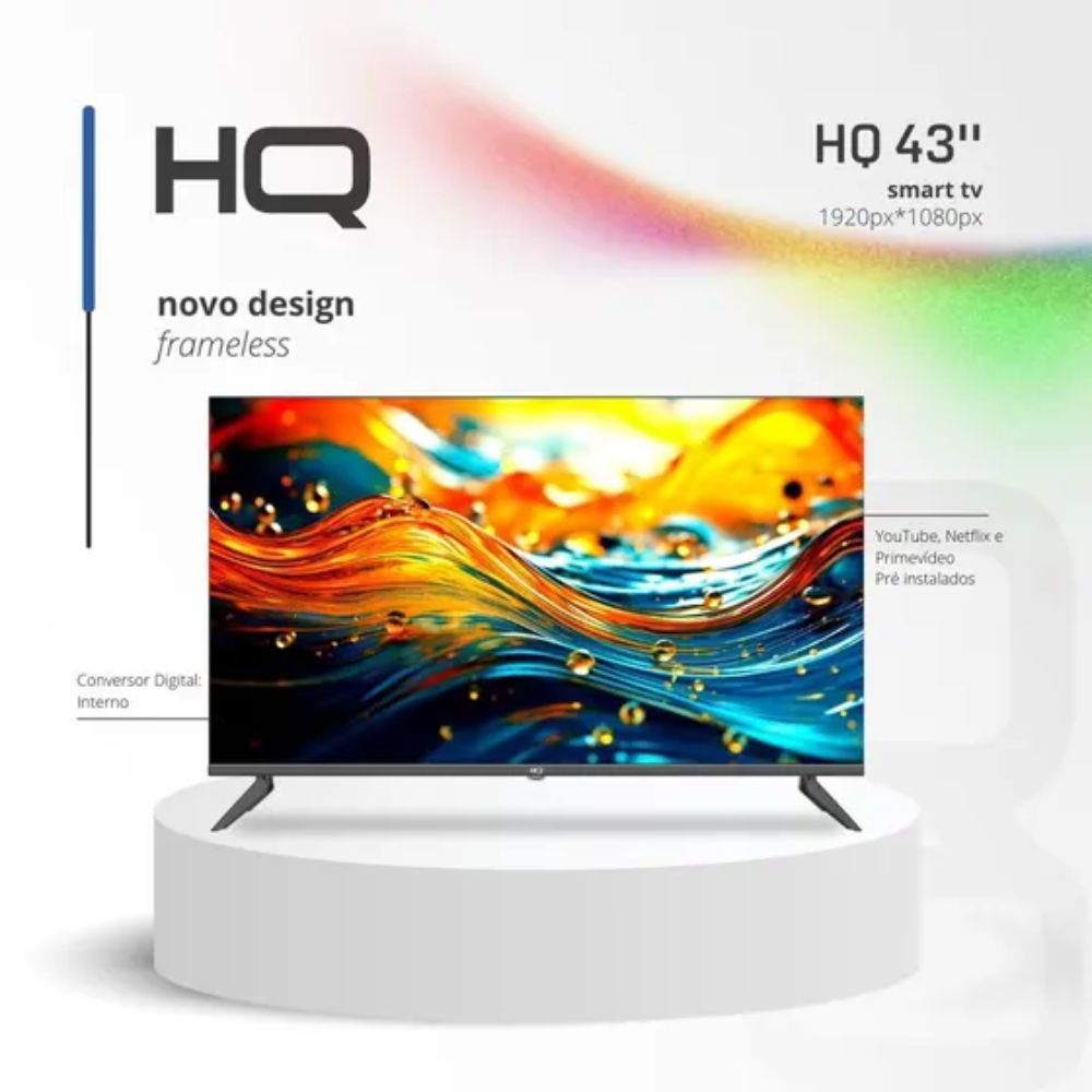 Smart TV HQ 43'' Android 12 WiFi/BT HQS43NKHM