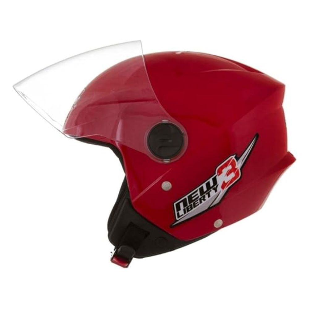 Capacete Protork Liberty 3 New CAP-490VM Tamanho 60 Vermelho