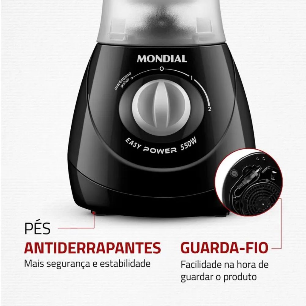 Liquidificador Mondial L-550B Preto