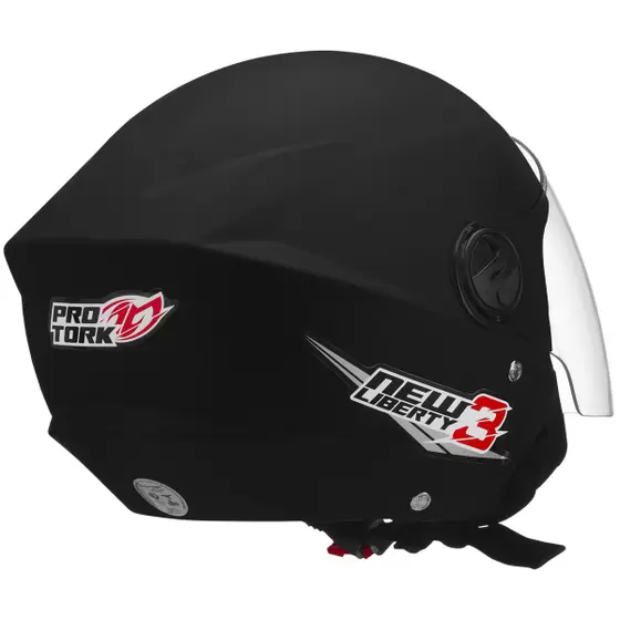 Capacete Protork Liberty 3 New Cap-488PTF Tam 56 Preto Fosco