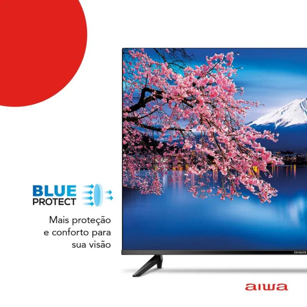 Smart TV AIWA 43” Android Full HD Borda Ultrafina AWS-TV-43-BL-02