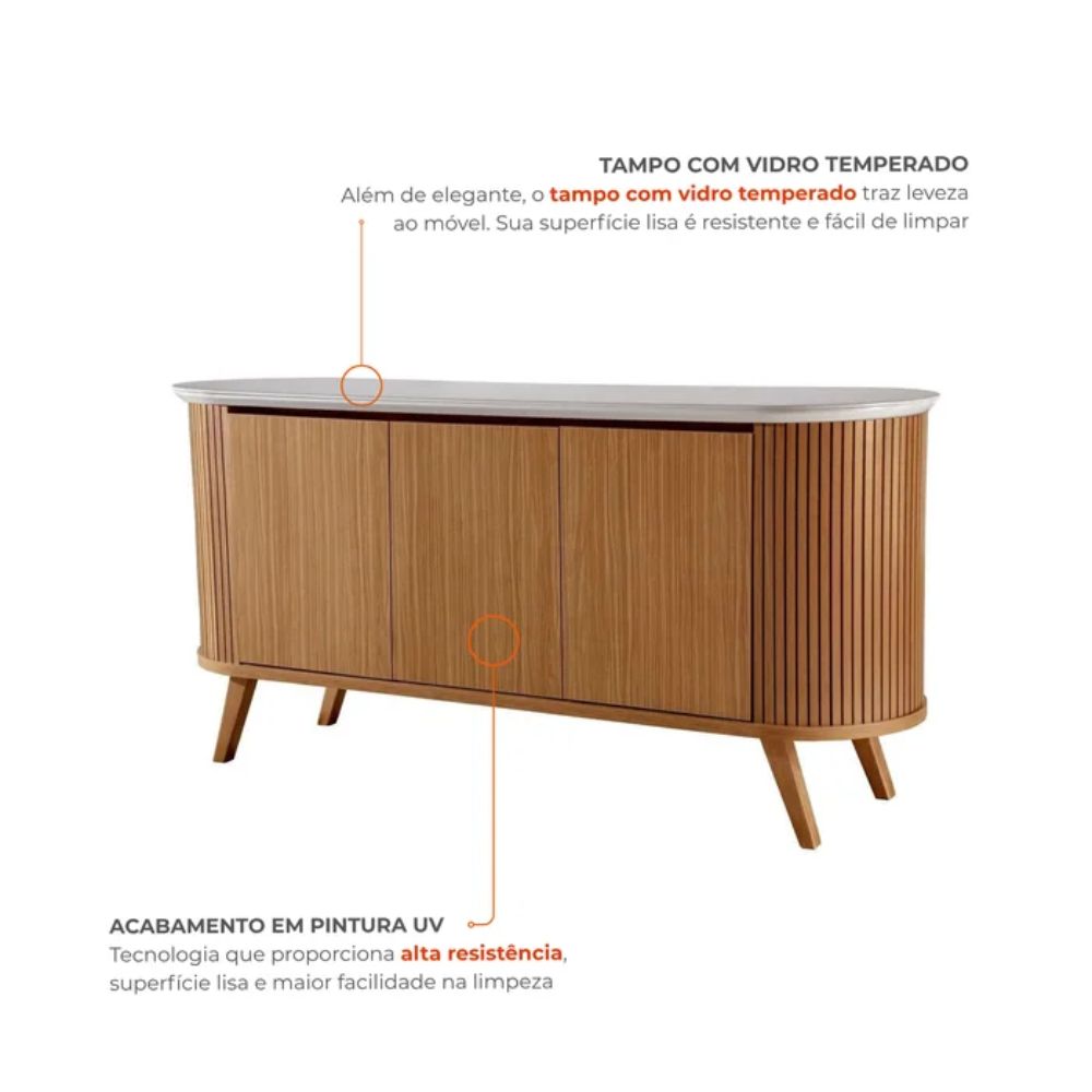 Buffet Luna 3 Portas Ripado LJ – OFF