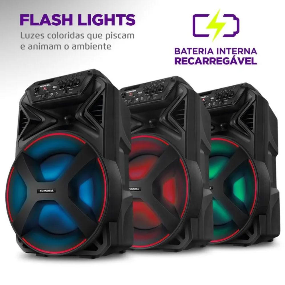 Caixa Amplificada Mondial Connect Party Plus CM-250