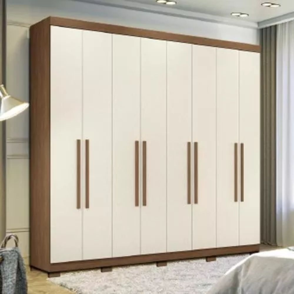 Guarda-Roupa Santos Andira Master New 8.4 com Pés Jatobá/Areia