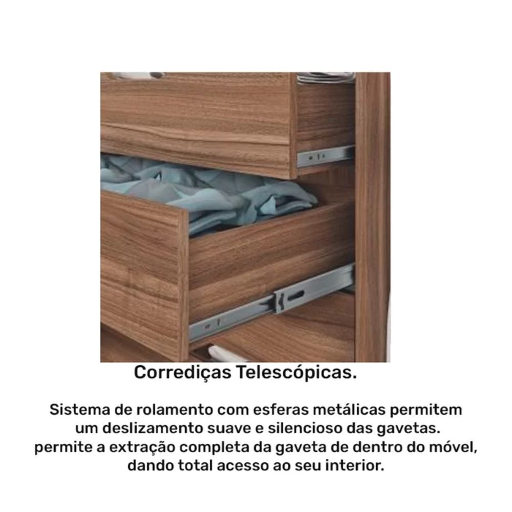 Guarda Roupa Rimo Regência 10 Portas Carvalho/Off White