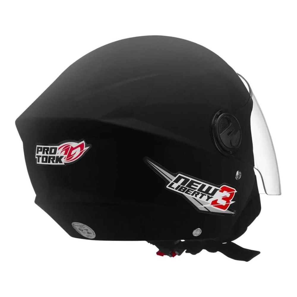 Capacete Protork Liberty 3 New CAP-490PTF Tamanho 60 Preto Fosco