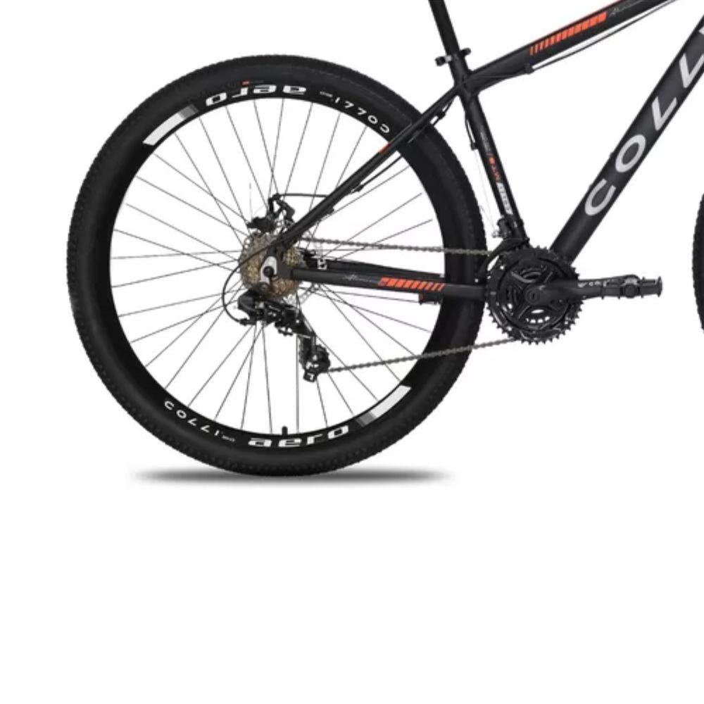 Bicicleta Colli Toronto Preto/laranja Neon Aluminio Aro 29 Disco-shimano 21M