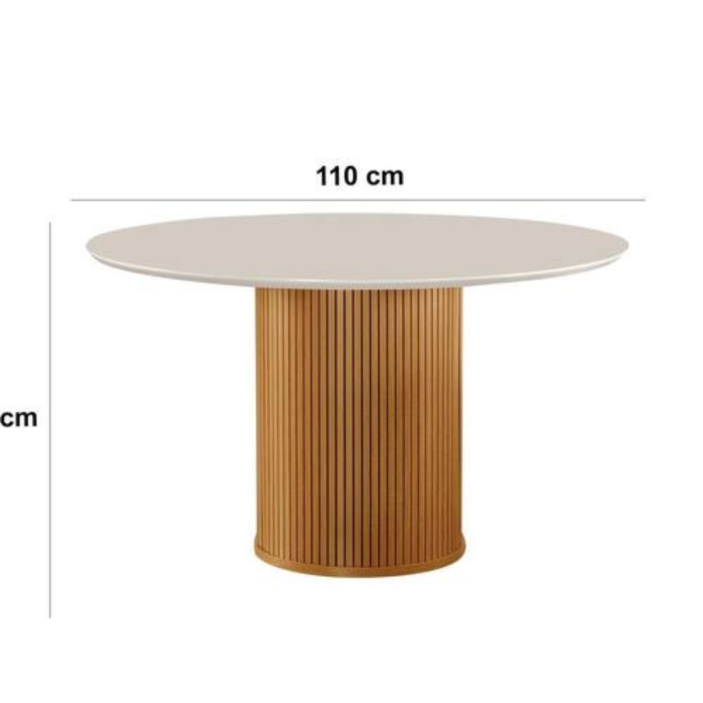 Conjunto de Mesa de Jantar Dara com 4 Cadeiras
