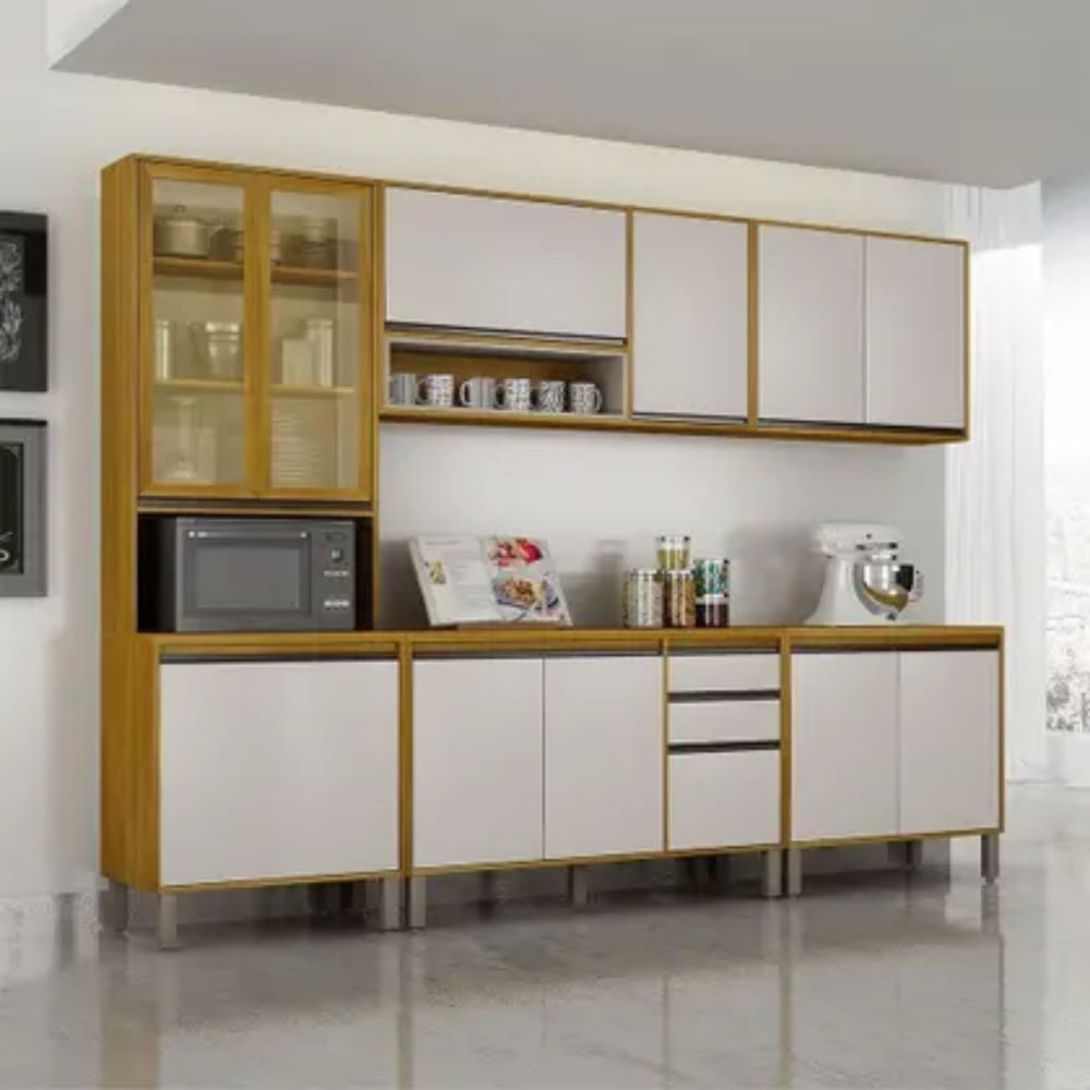 Cozinha Completa Nala Mobilihouse 12 Portas MDF 260cm OFF