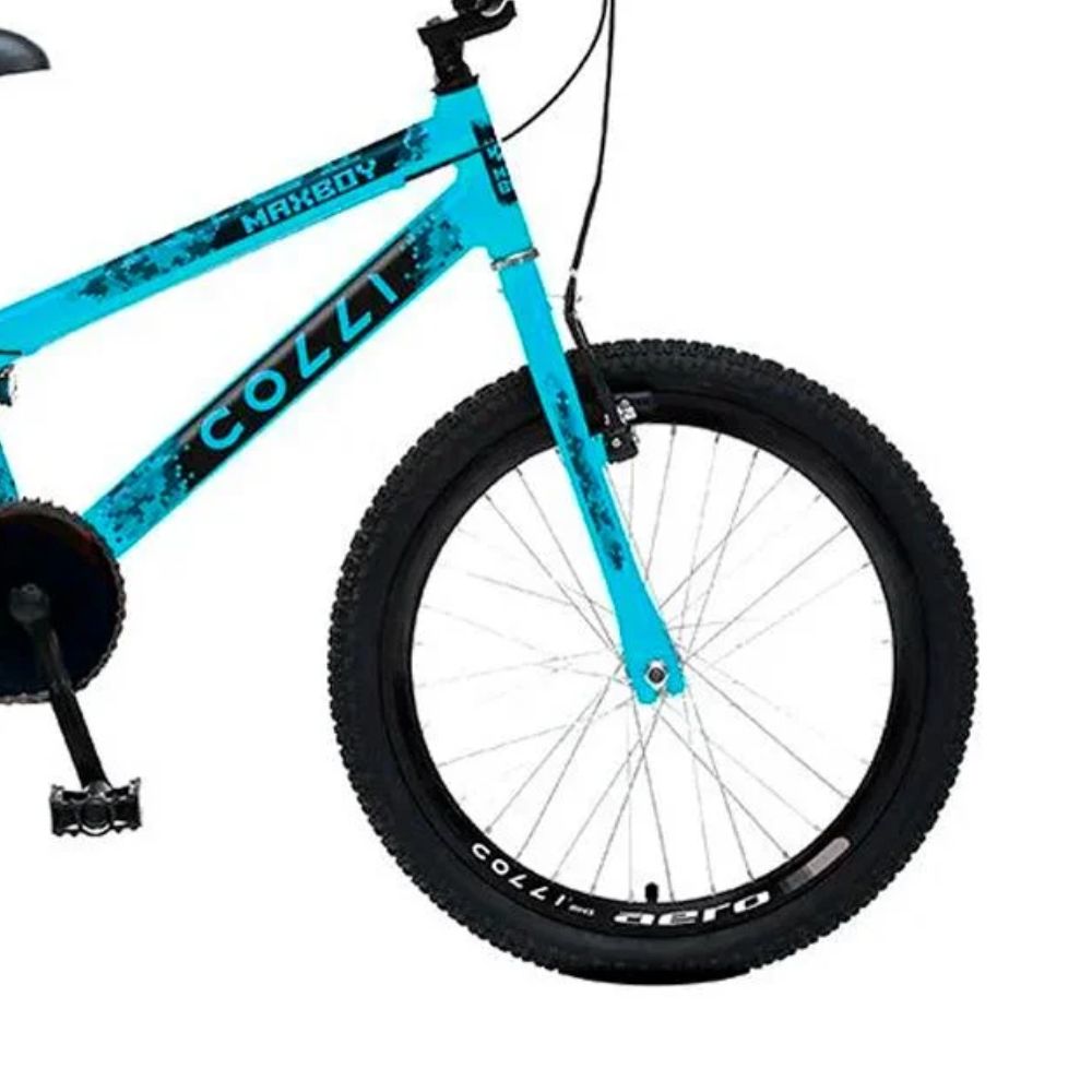 Bicicleta Aro 20 Colli Max Boy em Aço Carbono Azul Champanhe
