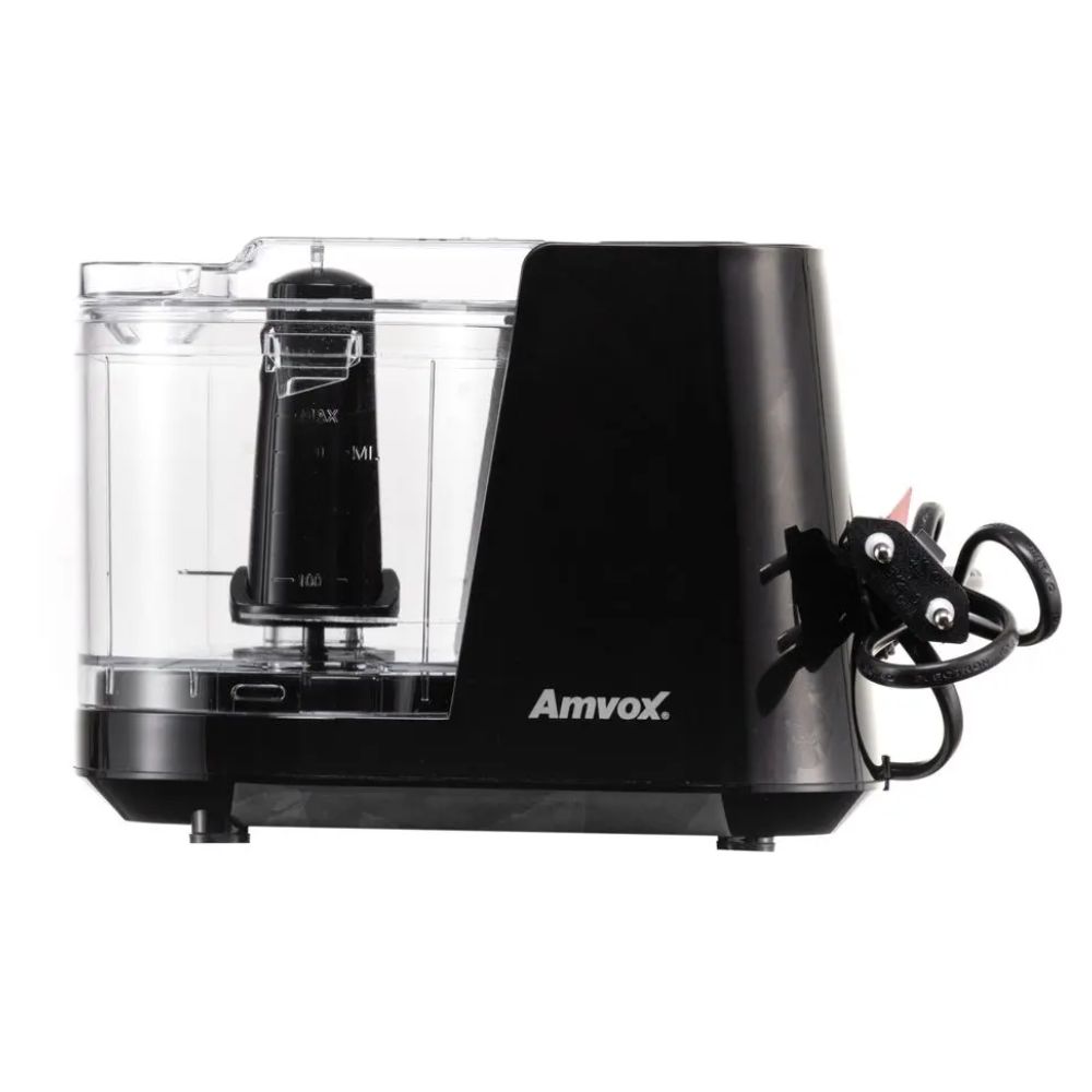 Mini Processador de Alimentos Amvox APR 1001 Black 100W 220V