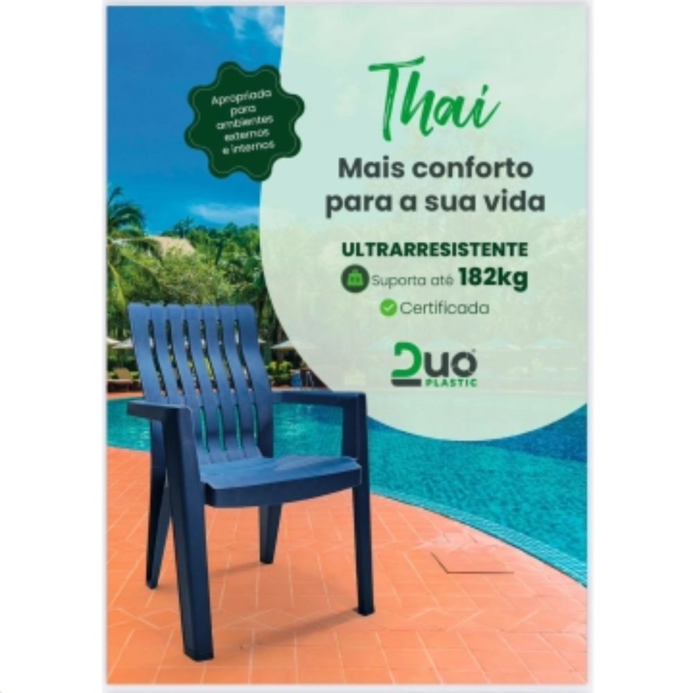 Poltrona de Plástico Thai Duoplastic