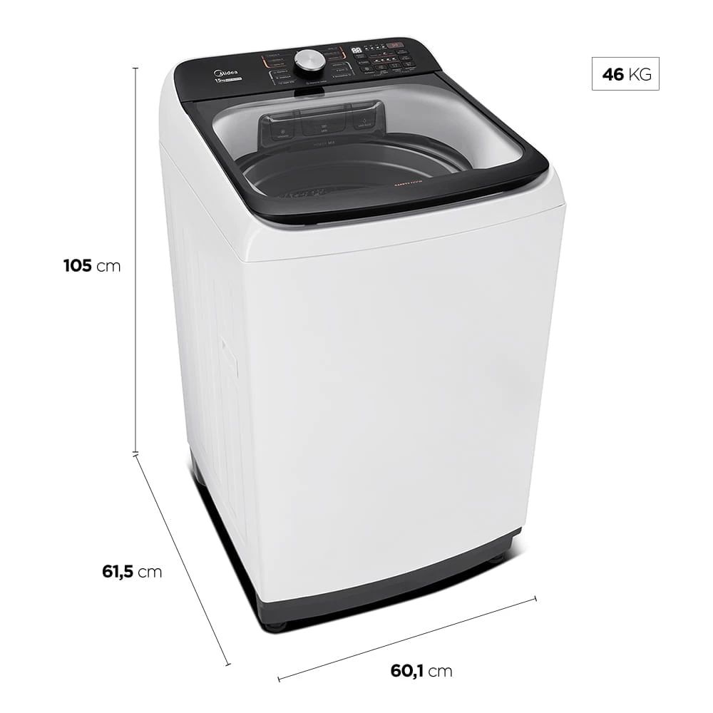 Máquina de Lavar Midea Wave Agitator 15kg