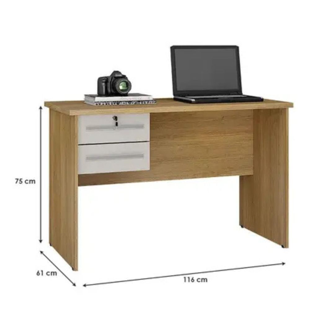 Mesa para Computador Valdemóveis Byte Cinamomo / Off White