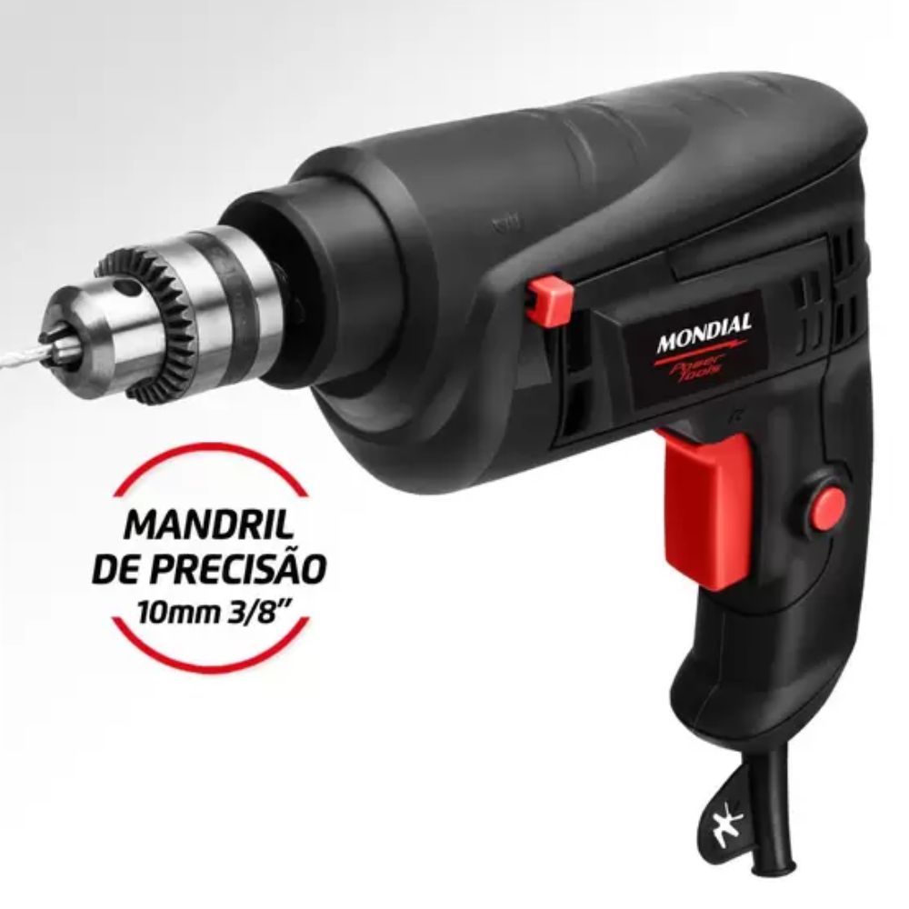 Furadeira Mondial de Impacto 550W 1 Velocidade - 3/8” FI-09