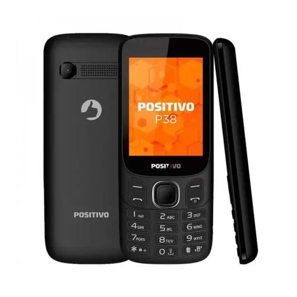 Celular Positivo P38 3G Dual Chip Tela 2,8 128MB 64MB Preto