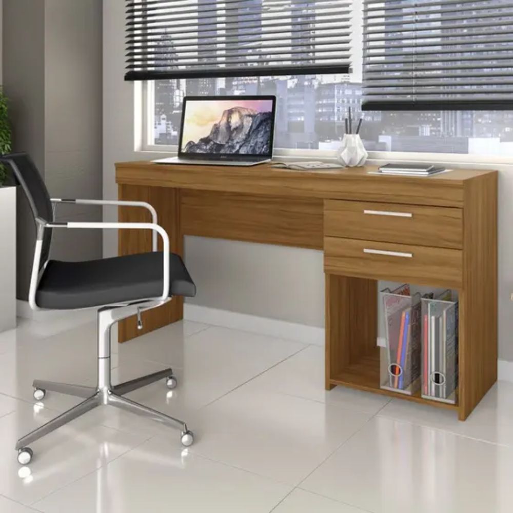 Mesa Office 2 Gavetas 51015 Notável Móveis Freijó Trend