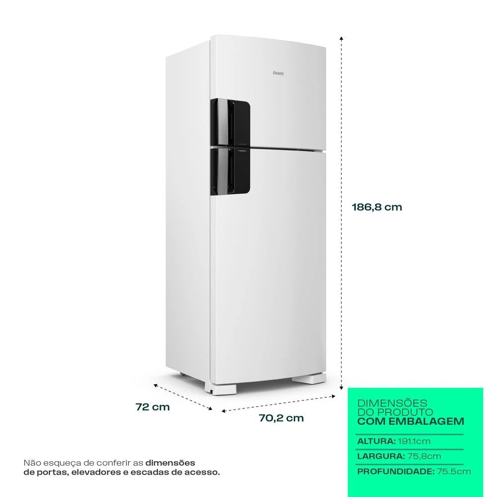 Geladeira Consul Frost Free Duplex 455L Inverter Branca