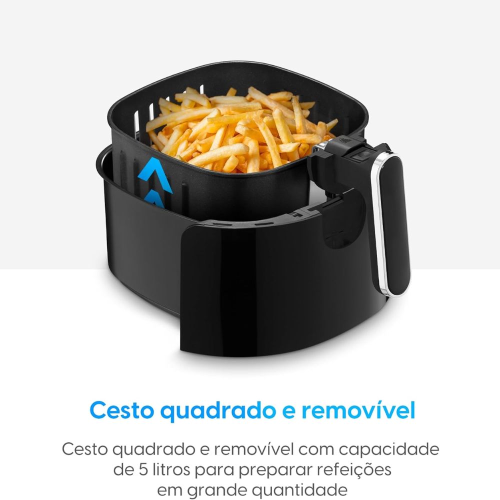 Fritadeira Airfryer Elgin Space AFC50 5L Preta 220V